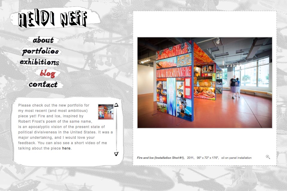web design for an artist