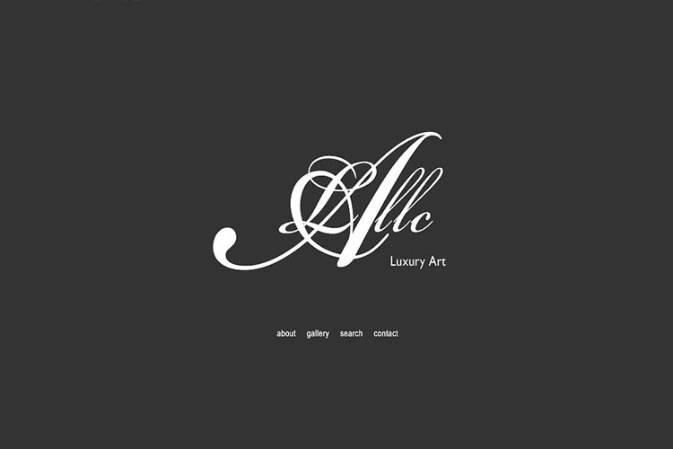 web design for a luxury art rental business in New York