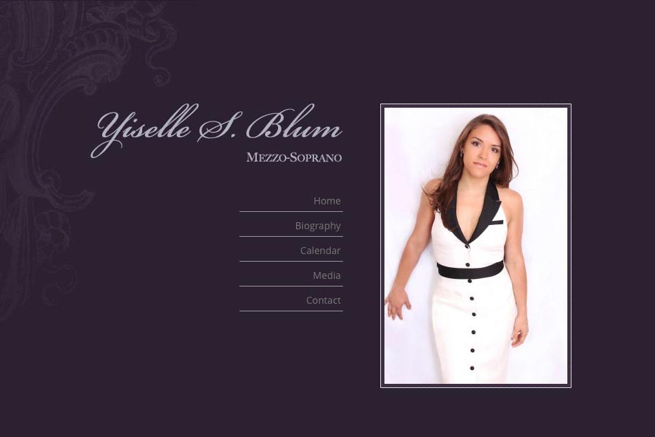 web design for an opera singer