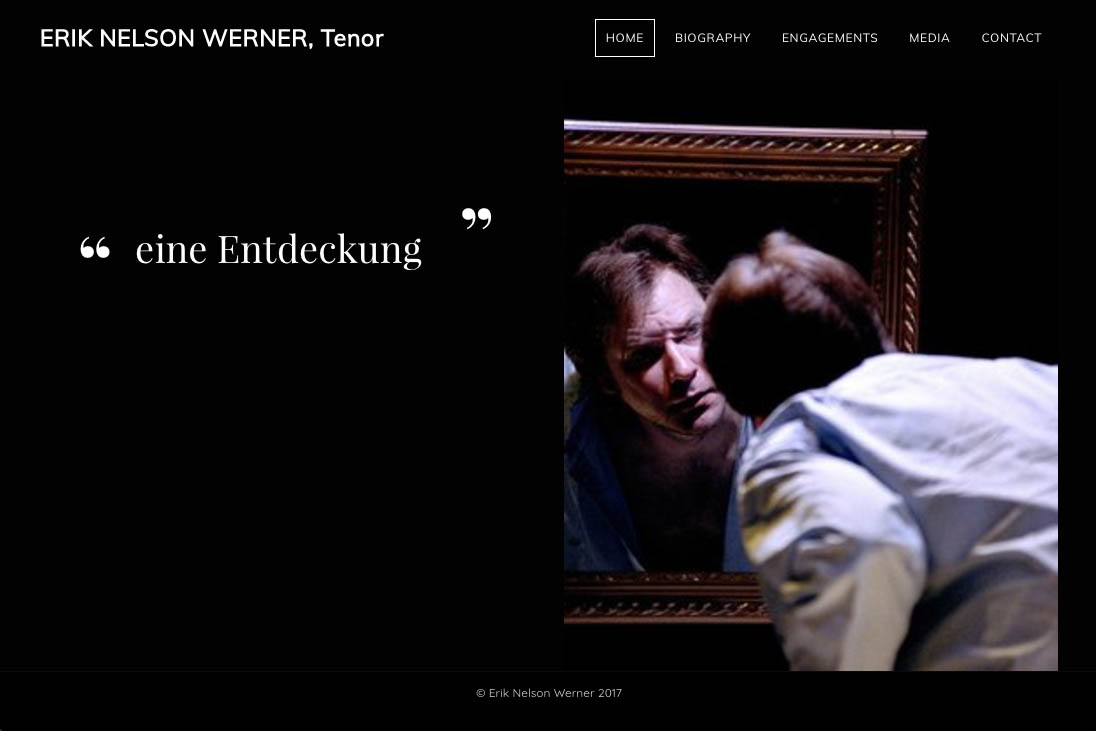 customization of a weebly site for an opera singer