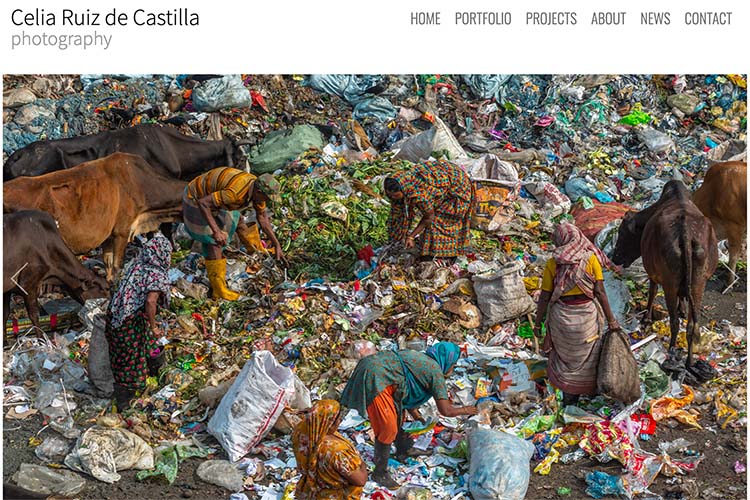 website design for a photographer
