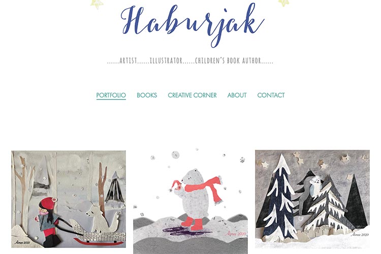 website design for an artist