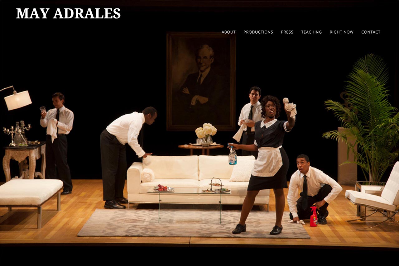 web design for a theatre director